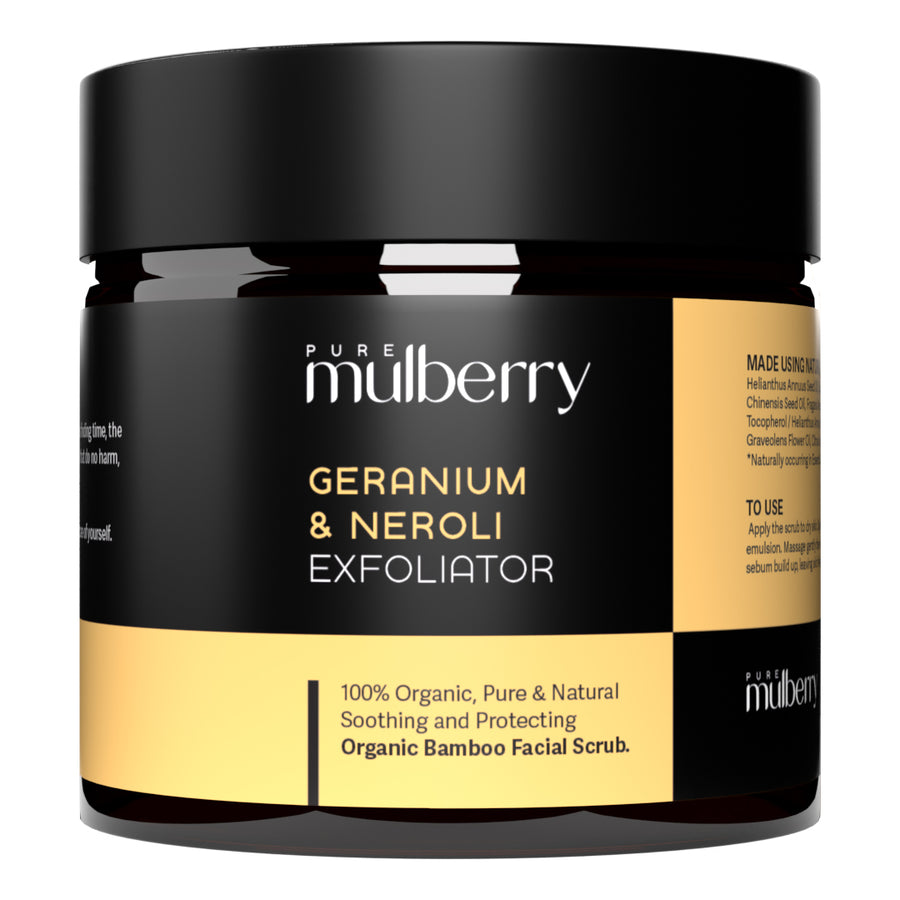 Jar of geranium & Neroli exfoliator